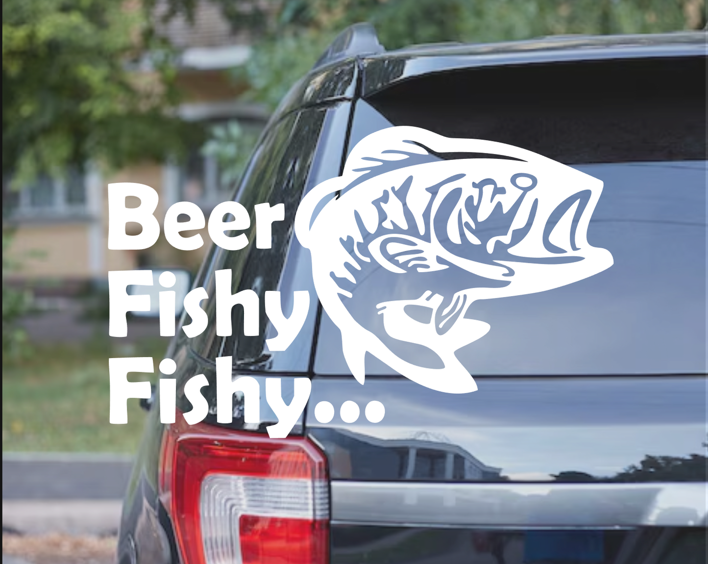 Beer Fishy Fishy Decal