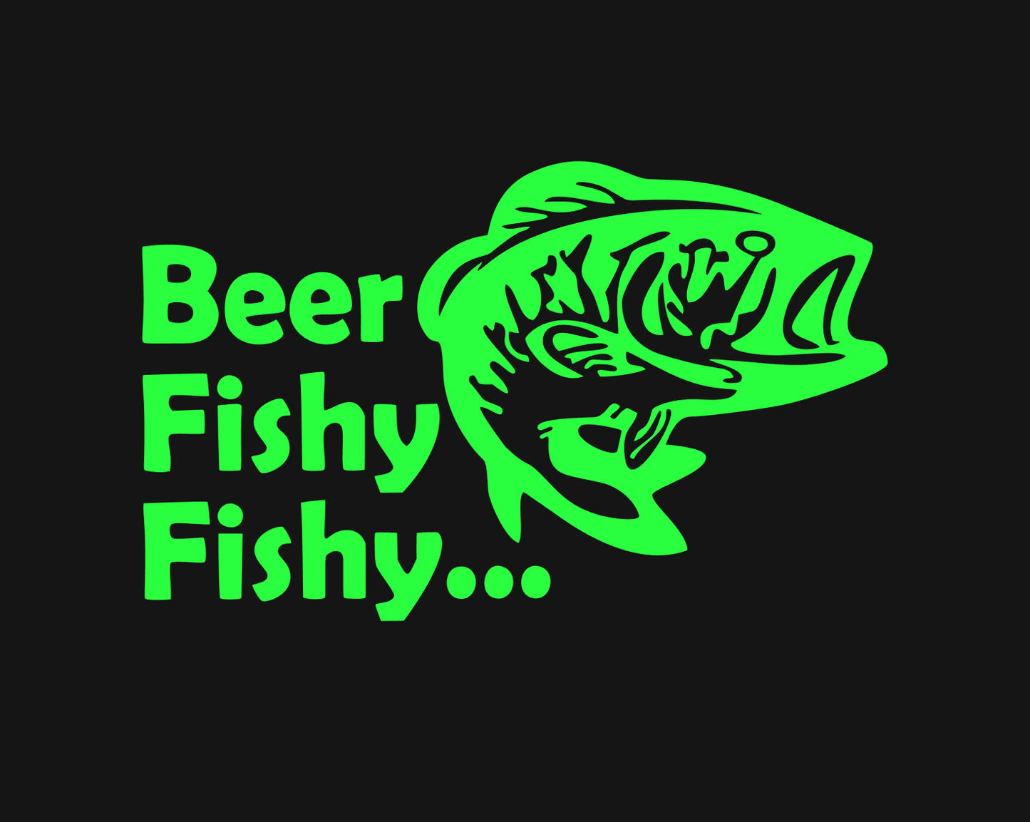 Beer Fishy Fishy Decal