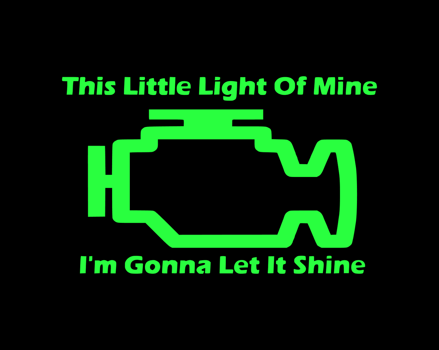 Check Engine Decal