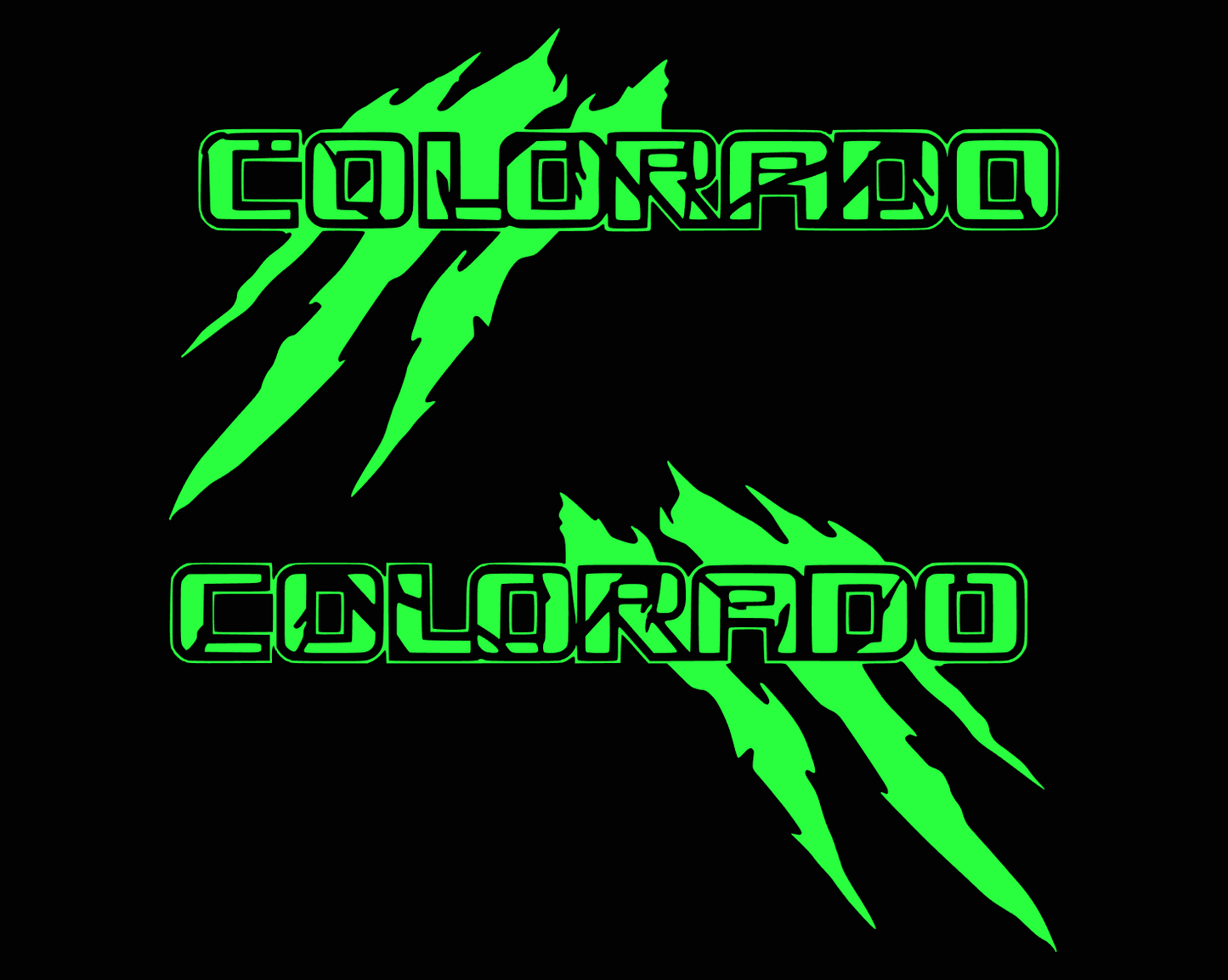 Chevrolet Colorado Claw Mark Vinyl Decals