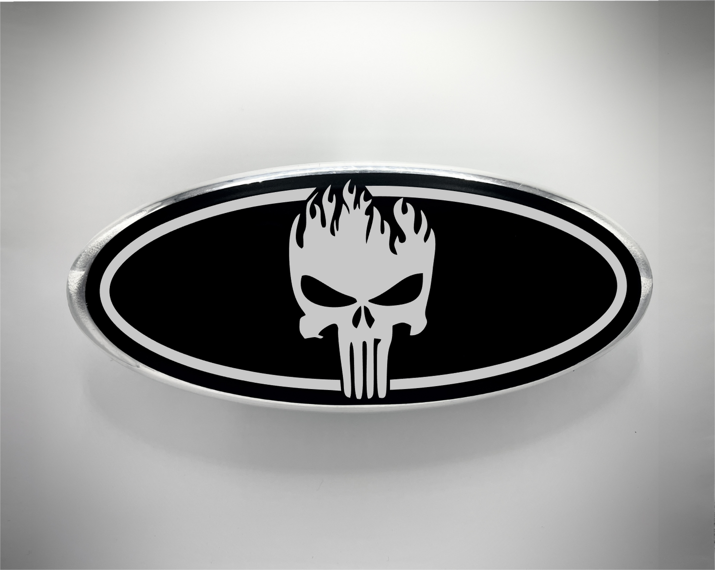 Flaming Punisher Ford Emblem Overlay