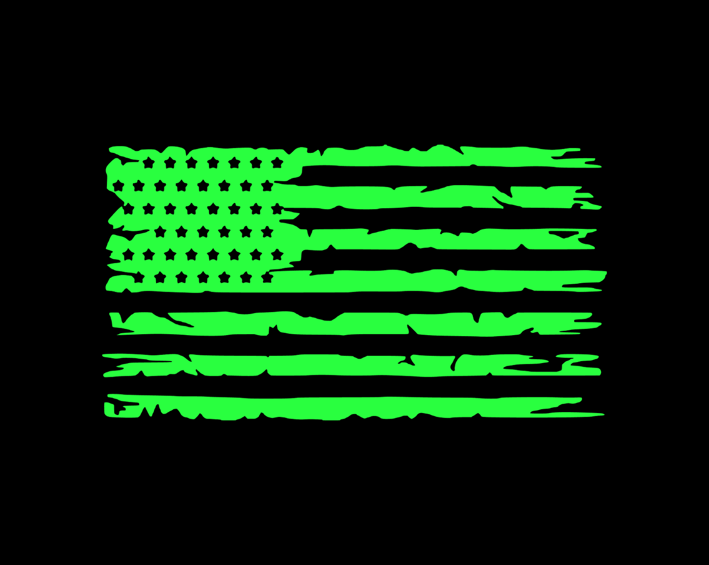 Distressed USA American Flag Vinyl Decal