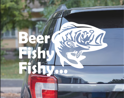 Beer Fishy Fishy Decal